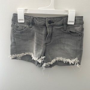 Gray Jean Shorts